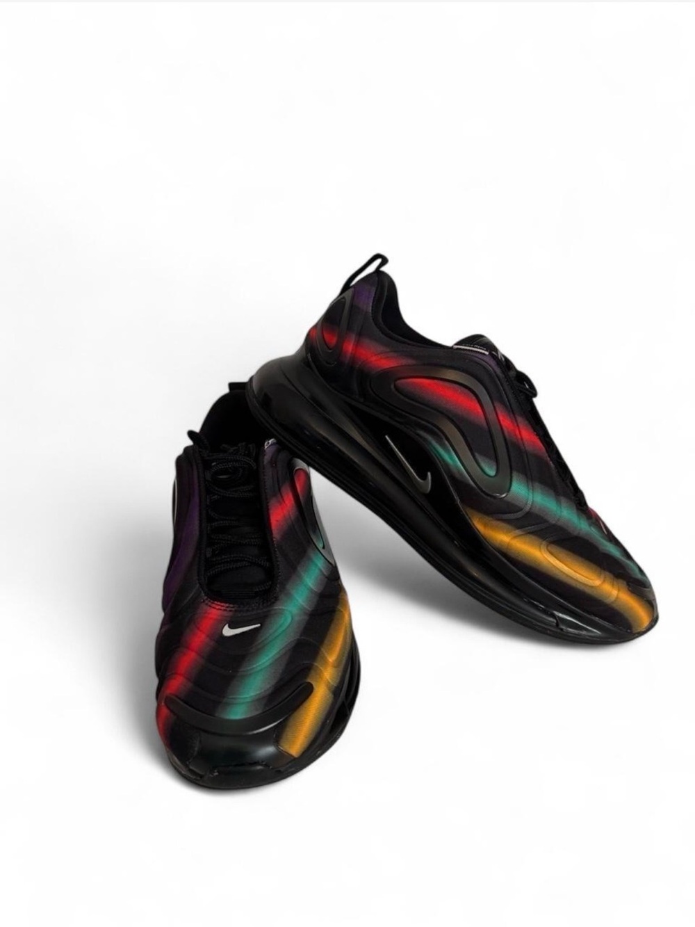 Nike air 720 Men's Black Sneakers with color stripes
